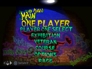 2Xtreme title screen for Playstation